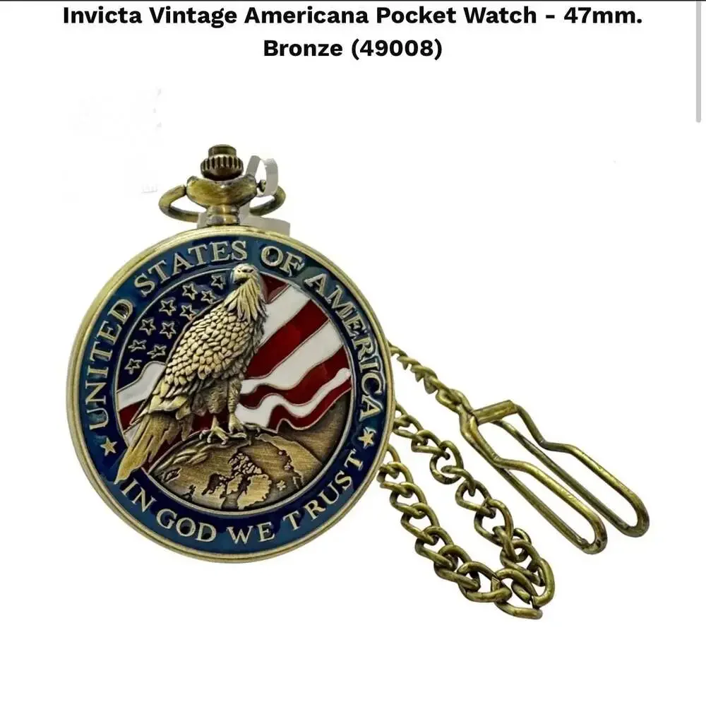 Invicta Vintage Series USA Eagle Pocket Watch